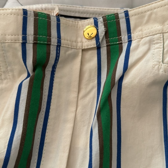 Tory Burch Awning stripe Pants.  Size 2. - Picture 4 of 11